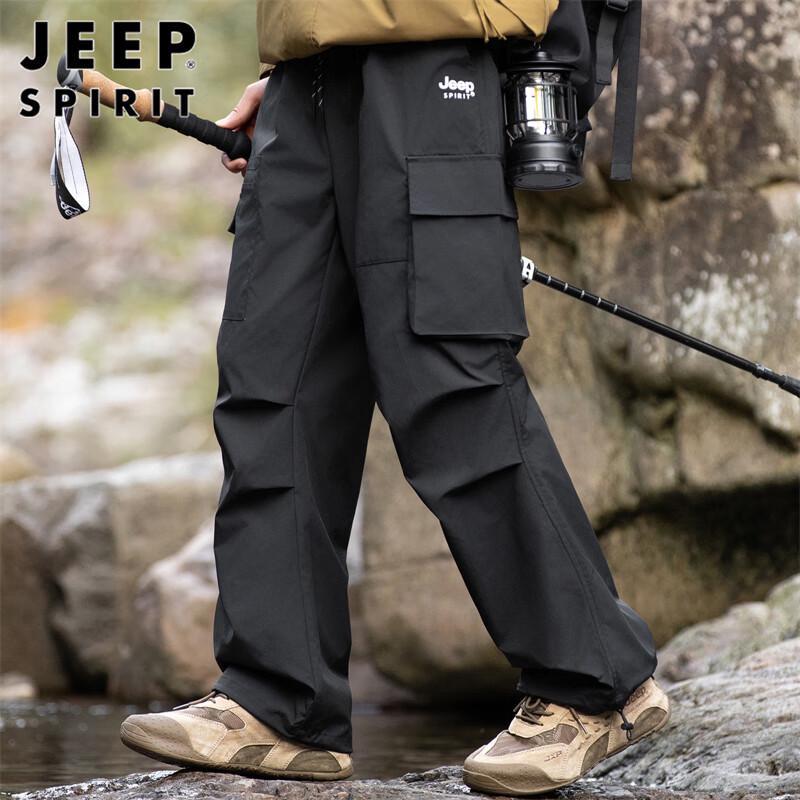 JEEP SPIRIT Men's Loose Straight Cargo Pants