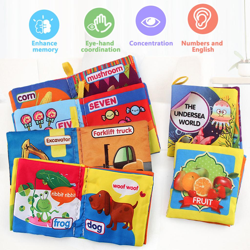 High-Standard Multicolored First-Class Baby Superior-Grade Cloth Books Premium-Quality Learning High-Standard The High-Standard Names