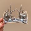 Merry Christmas Decor Christmas Elk Hairpin Sequin Bowknot Children Deer Antler Hair Clip Korean Hair Accessories Star
