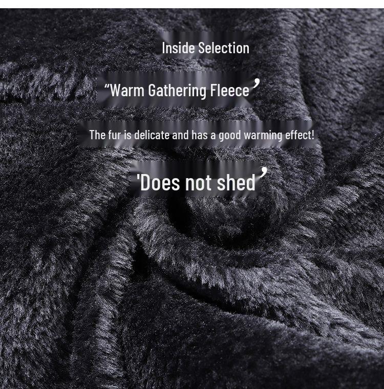Men's Winter Cotton Jacket for Seniors - Extra Thick, Plus Velvet for Enhanced Warmth