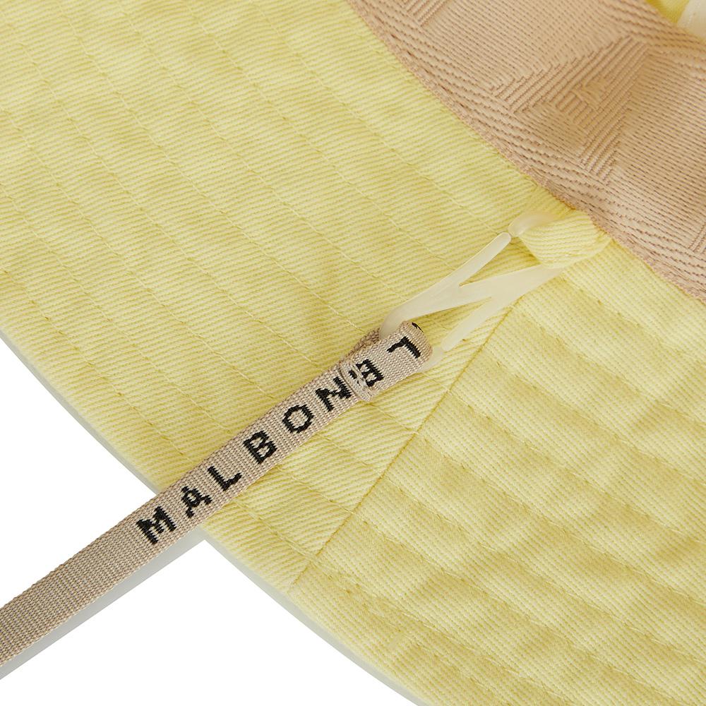 MALBON GOLF Basic Lettering Bucket Hat Yellow