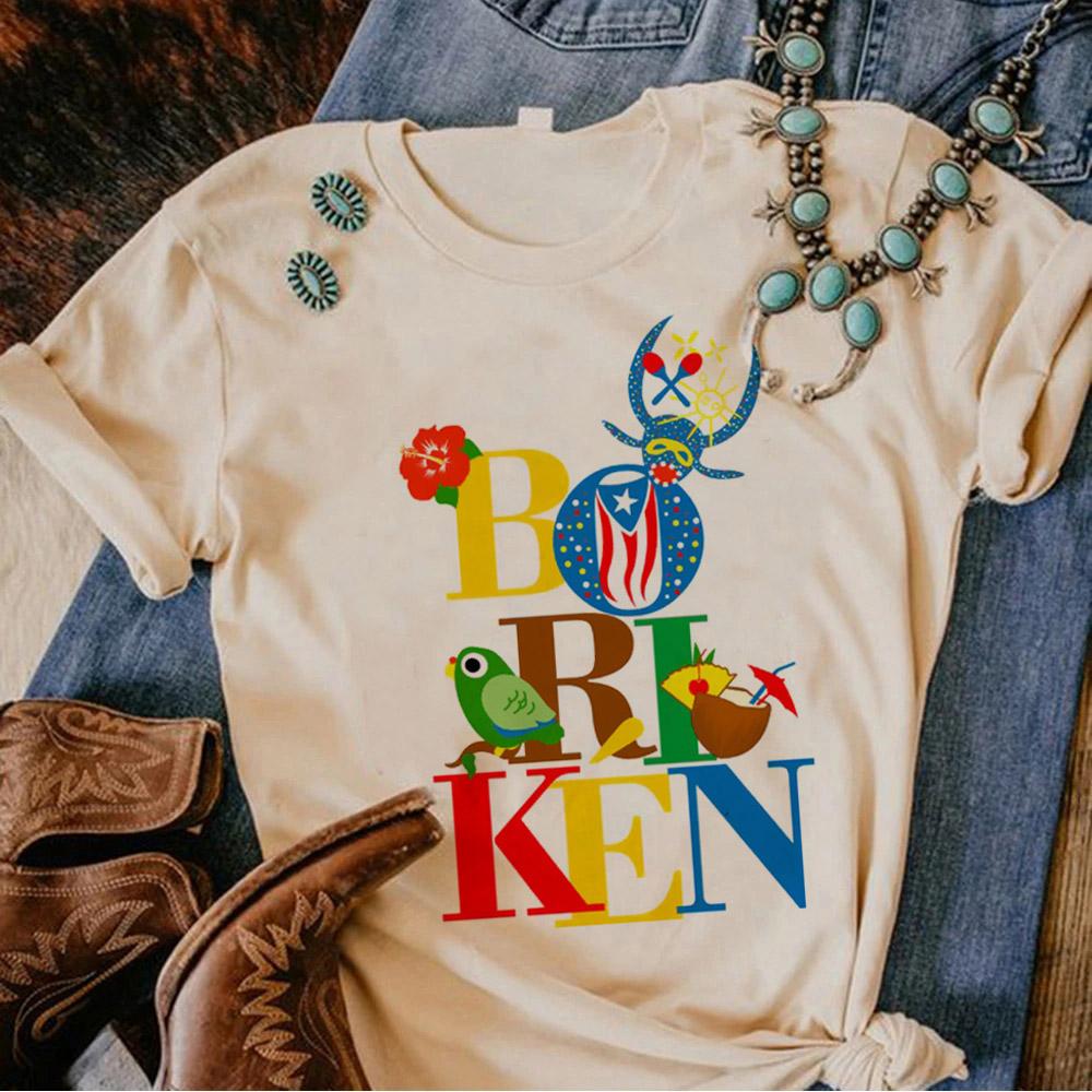 

Puerto Rico tshirts Women graphic summer designer t shirt feUnisex funny Japanese anime clothing S