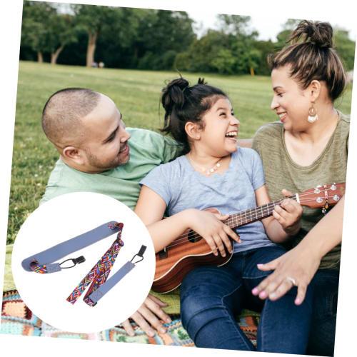 UPKOCH Ukulele Strap, Adjustable, No Drilling Required, Hook-and-Loop Leather, Lightweight and Comfortable, Perfect for Concerts and Practice