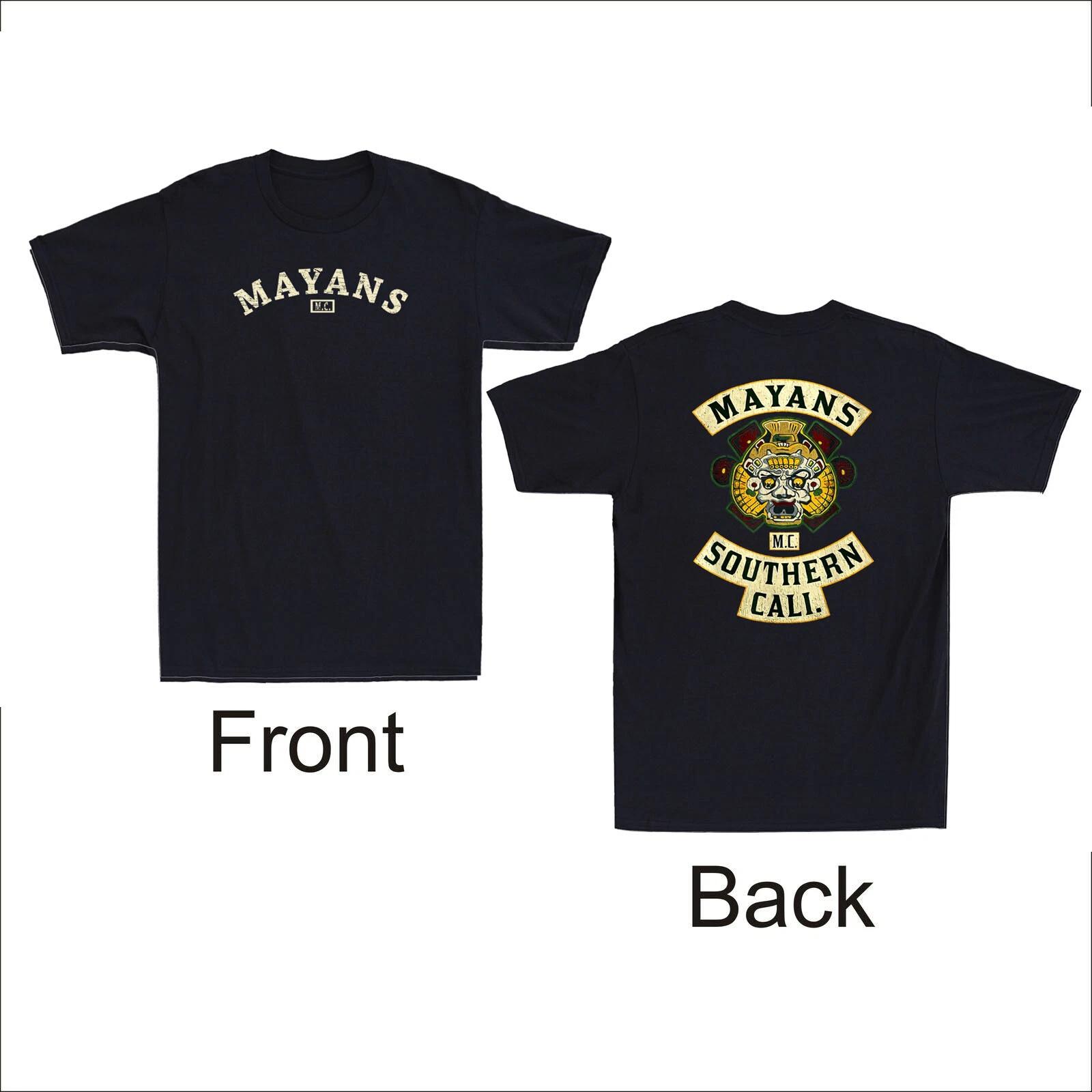 Mayans MC Southern Cali Front Back Patch Biker Motorcycle Vintage Men s T-Shirt L