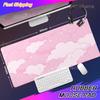 Light Pink Skyscape Mouse Pad Cute Aesthetic Xxl Kawaii Clouds Women Desk Pads Anime Pc Gamer Computer Mat Office Rubber Carpets