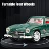 1/32 Mercedes-Benz 300SL Toy Car Model Diecast Metal Vehicle Vintage Miniature Pull Back Collection Gift for Children Kid Boys
