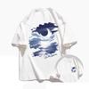 2026 New Trend Oil Painting Graffiti ShortSleeved TShirt Unisexs and Womens HighQuality Casual Pure Summer Cotton Tshirt