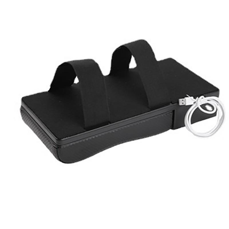 Repose-bras Universel pour Voiture Porte-gobelet Cuir Noir Coussin surélévateur pour Accoudoir de Voiture avec Câble de Chargement USB Accessoires d'Intérieur de Voiture