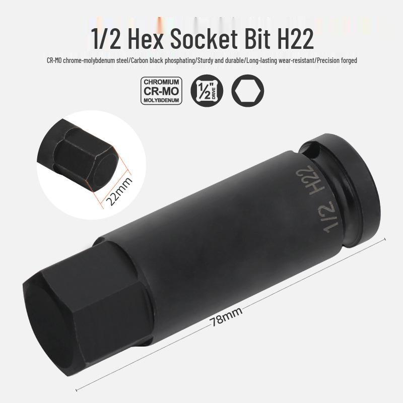 1/2" Electric Hex Socket Wrench and Screwdriver Bit Set