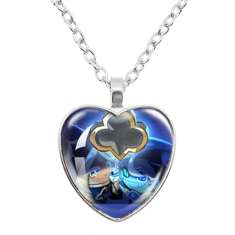 

Казуальная игра Cookie Run Kingdom Древний Зверь Тень Молочный Печенька Сердце Ожерелье 25мм Ручная работа Сплав Аксессуары Подарок для фанатов