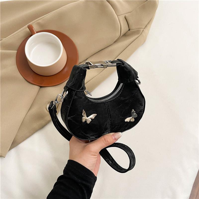 Butterfly Handbag For Women With Zipper Closure And Cell Phone Pocket For Daily Use