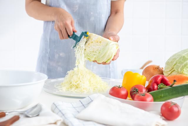 Nonoji Genius Peeler Salad Maker with 3 interchangeable blades (with tray)