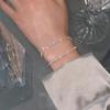 1pc Simple and Fresh Fried Dough Twists Bracelet, Shiny Plain Color Bracelet, Niche Design, No Pendant, Simple and Versatile