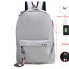 Blank Backpack USB Chain Webbing Bag Casual Student Schoolbag Heat Transfer Solid Color Backpack Support Making