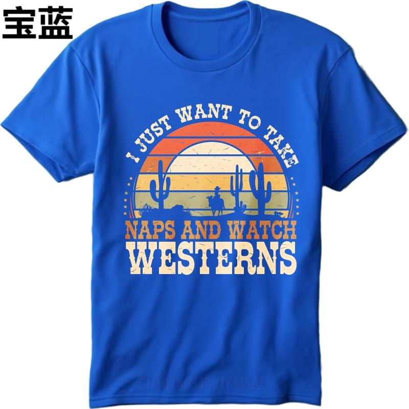 Street Wear Boys short sleeve tshirt Black Sunset Cactus Cowboy Horse Naps Westerns fashion Unisex tops Unisex fashion tshirt