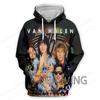 Van Halen Kapela 3D Tisk Mikiny Pánské Dámské Módní Mikina S Kapucí Mikina Dámské Tepláky Unisex Tepláková Souprava Nadměrné Oblečení Moletom Y2k