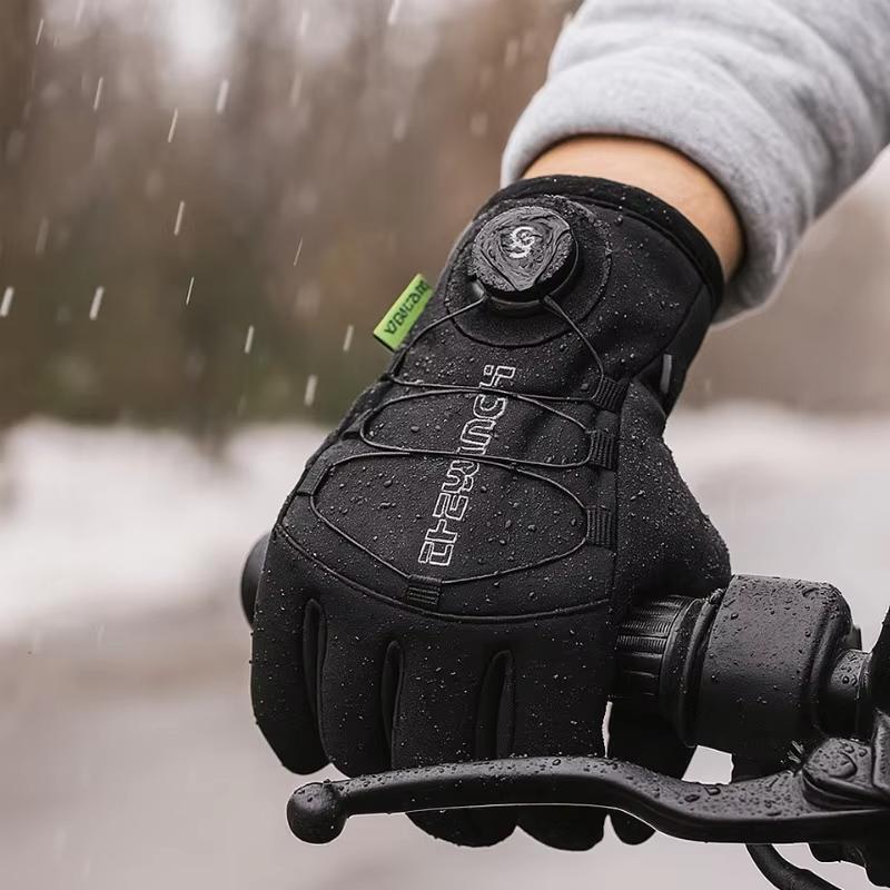 Winter Warm Gloves Men Women Thickened Windproof Waterproof Sports Touchscreen Skiing Cycling Mtb Gloves