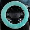 Fluffy Steering Wheel Cover For Women Fuzzy Steering Wheel Cover Winter Warm Faux Wool Plush Car Wheel Cover Furry Steering Wheel Protector Universal