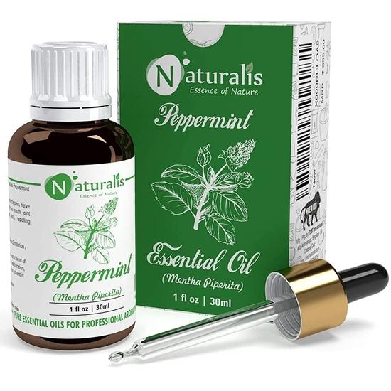 Naturalis Peppermint Essential Oil - Pure Therapeutic Grade Peppermint Oil For Hair, Skin Care, Steaming, Diffuser - 30Ml 30ML