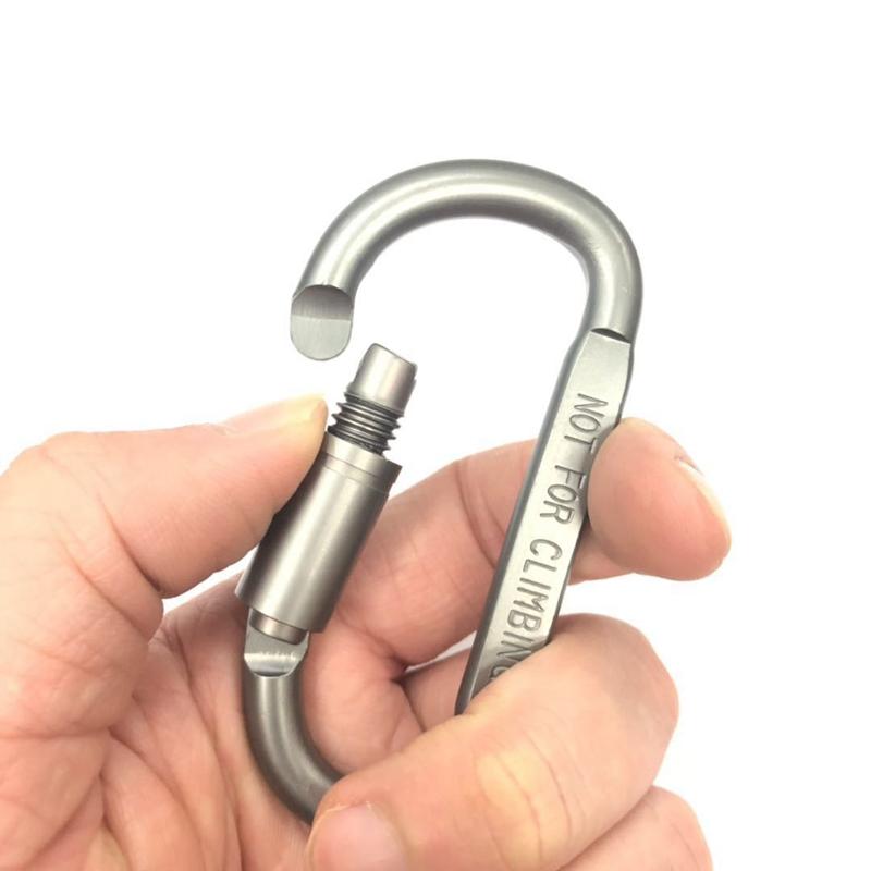 4-6Pcs Carabiner Set For Key Camping Survival Edc Outdoor Keychain Clip Alloy Aluminum Tactical Caribiner Hook Karabiners Set