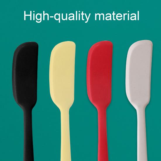 Silicone Spatula Food Grade Heat Resistant Ergonomic Long Handle Bread Toast Butter Cheese Dessert Jam Cream Spreader Tool Kitchen Gadgets