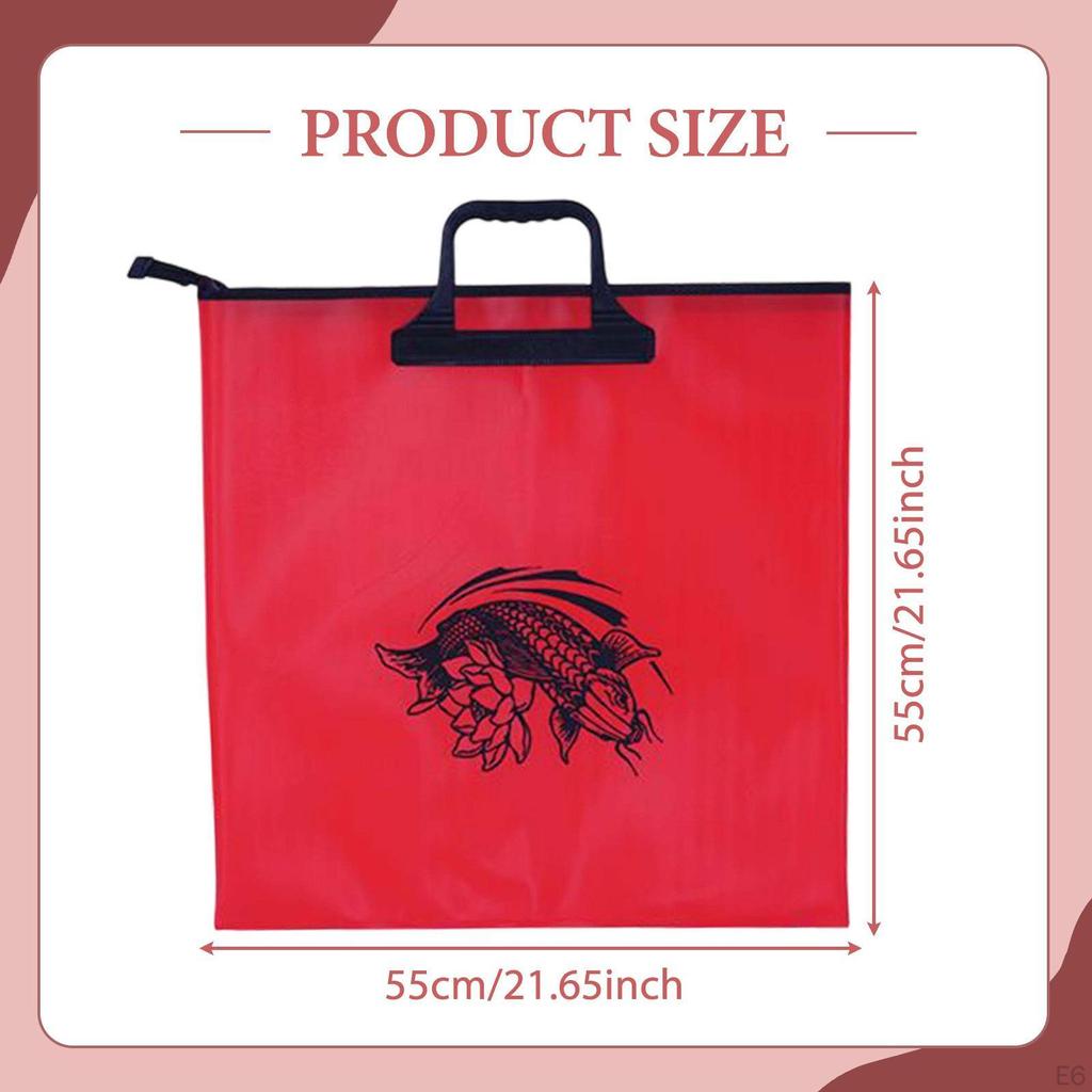 21.6inch EVA Fishing Tournament Weigh Bag Fish Holder , Pattern Random Versatile with Carry Handle