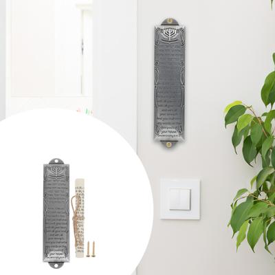 Mesusa Türrolle Dekoration Metall Je Hülle Legierung Religiös Judaica Hebräischer Segen Mezuza Haus Heilige Plakette Retro Ornament