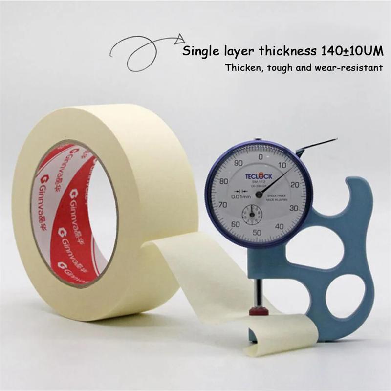 20M Masking Tape White 10mm-50mm Single Side Tape Adhesive Crepe Paper for Oil Painting Sketch Drawing Supplies Car PaintinPinstriping Tape 3