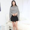 Turtleneck Sleeveless Sweater Button Tassel Women's Cloak Shawl Fashion Sweater
