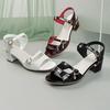 New Coarse Heel Women's Sandals Mid Heel Summer Anti Slip High Heel Sandals