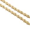 10 Speed Bike Chain Manganese Steel Mountain Road Bicycle Chain with Chain Connector for Riding Cycling Gold