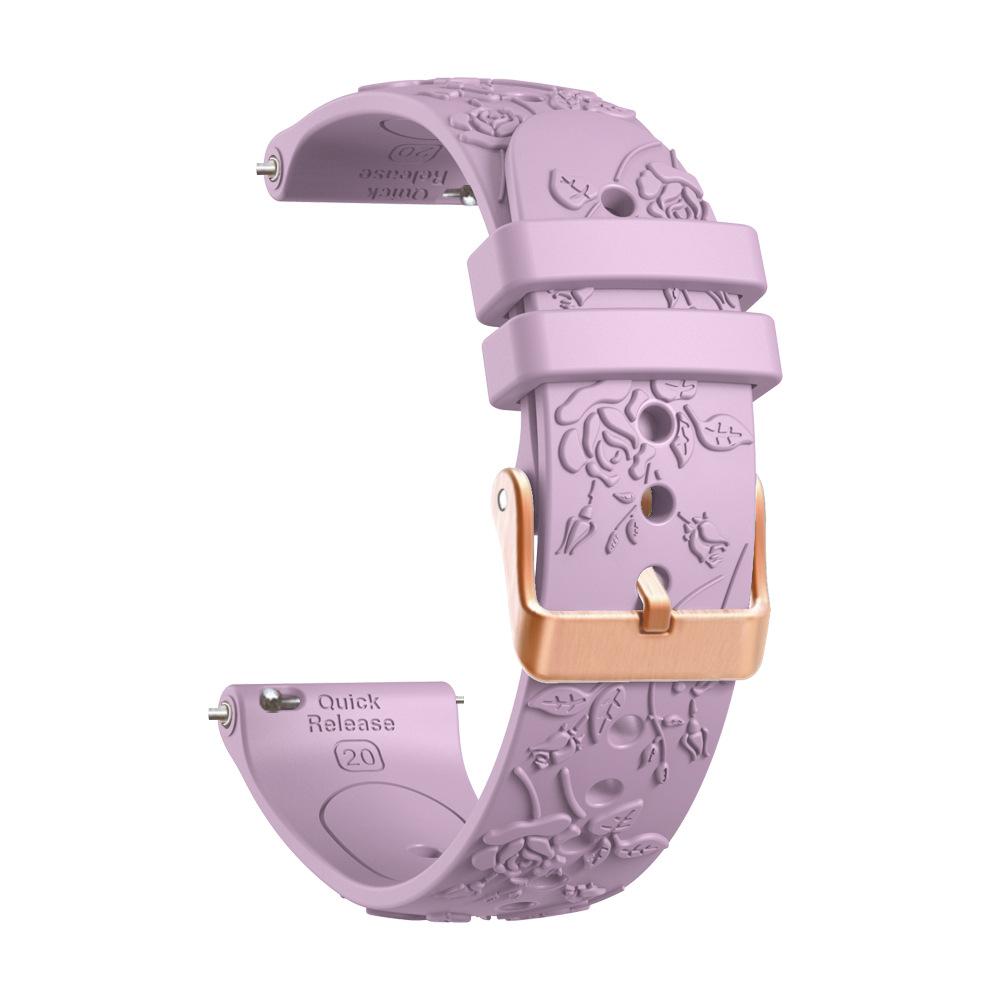 20mm Silicone Watch Band For Garmin Vivoactive 6 5 3 Strap For Forerunner 570 42mm 165 /Venu Sq 2 /Venu Wristband for Samsung Galaxy 7 6 5 4 Bracelet