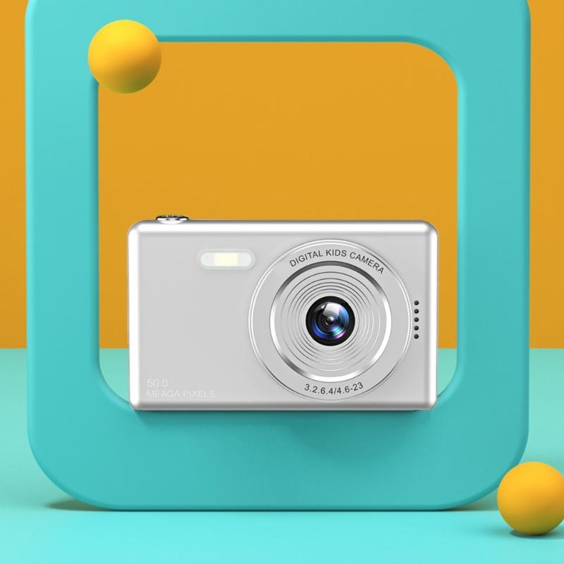 Digitalkamera 4K 48MP Kinderkamera 8-facher Zoom Anti-Shake Point-and-Shoot-Kamera für Teenager, Studenten, Kinder, tragbare Kamera