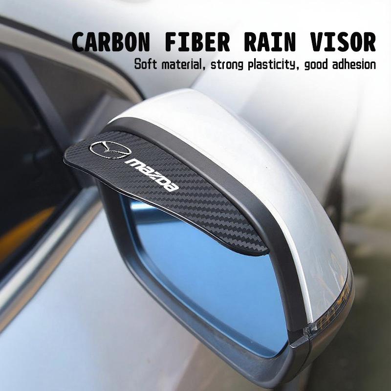 For Mazda Car Rear View Mirror Rain Shield Shade Cover Silica Gel Strip Axela Speed 6 CX3 CX4 CX5 CX7 CX8 CX9 MS Demio FF9