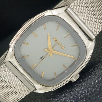 RELÓGIO MASCULINO VINTAGE ALLWYN DE CORDA MANUAL 6300A ÍNDIA MOSTRADOR ORIGINAL a704001-1