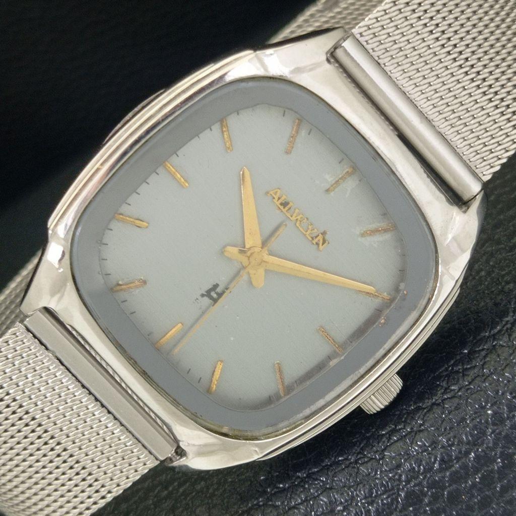 

VINTAGE ALLWYN HAND-WINDING 6300A INDIA MENS ORIGINAL DIAL WATCH a704001-1 R213h-a704001