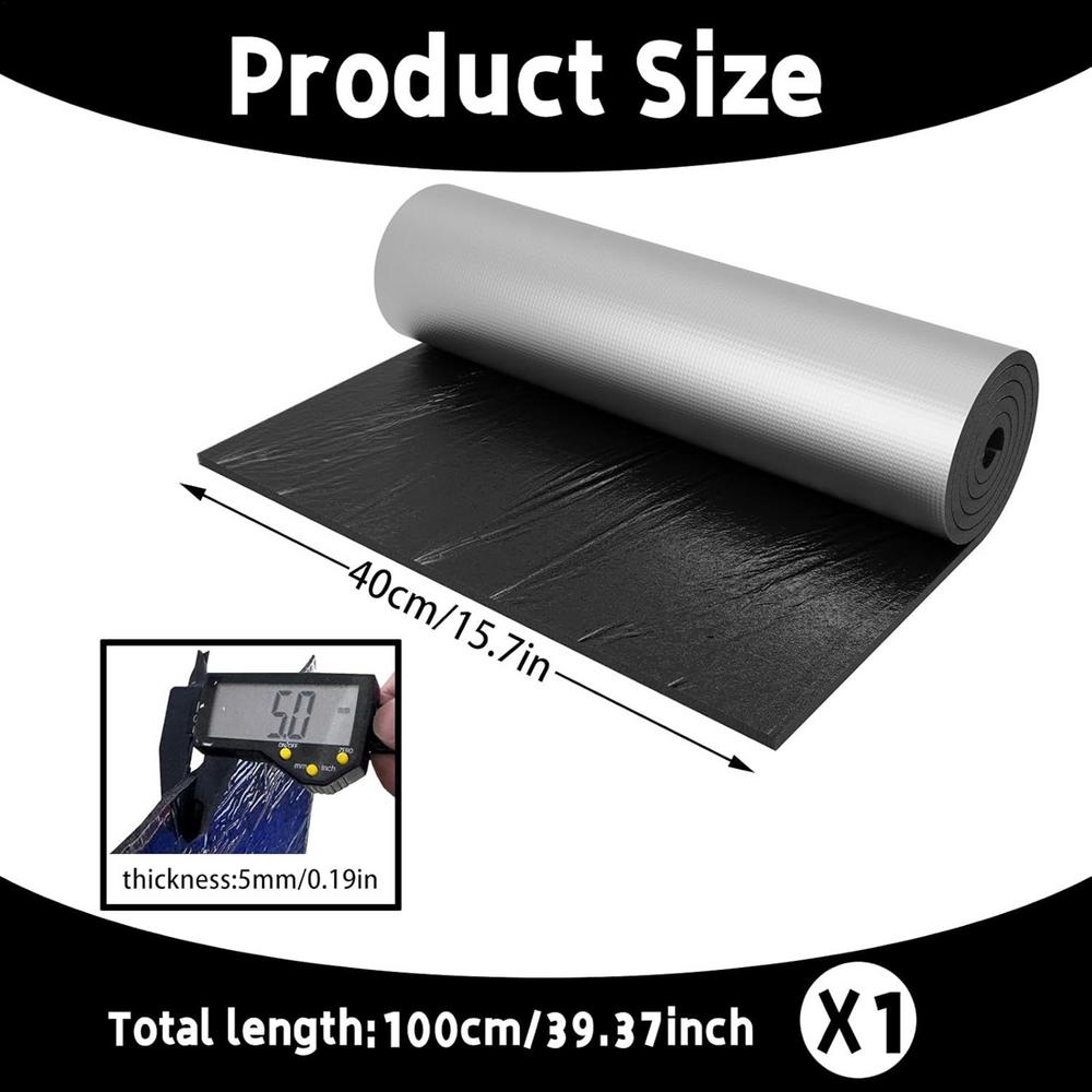 

Insulated Toilet Tank Liner Waterproof Anti-Freeze Cover 100x40cm Toilet Anti Condensation Kit for Bathtub Shower Sink Bathroom