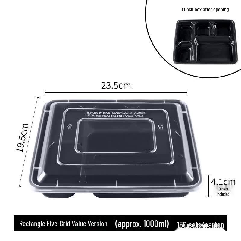 Disposable Multi-Compartment Meal Containers