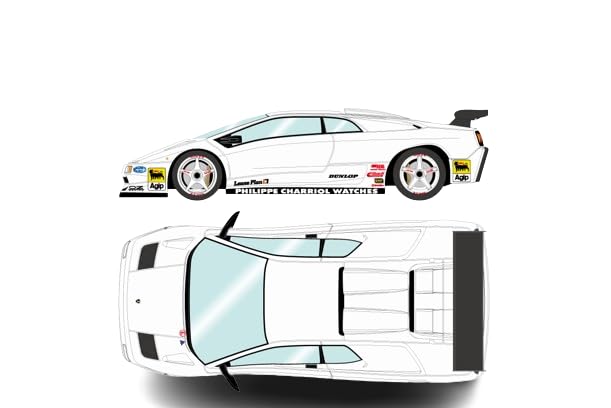 

Макияж EIDOLON Lamborghini Diablo SVR Racing 1996 Белый Готовый продукт 1/43 (Белые Колеса)