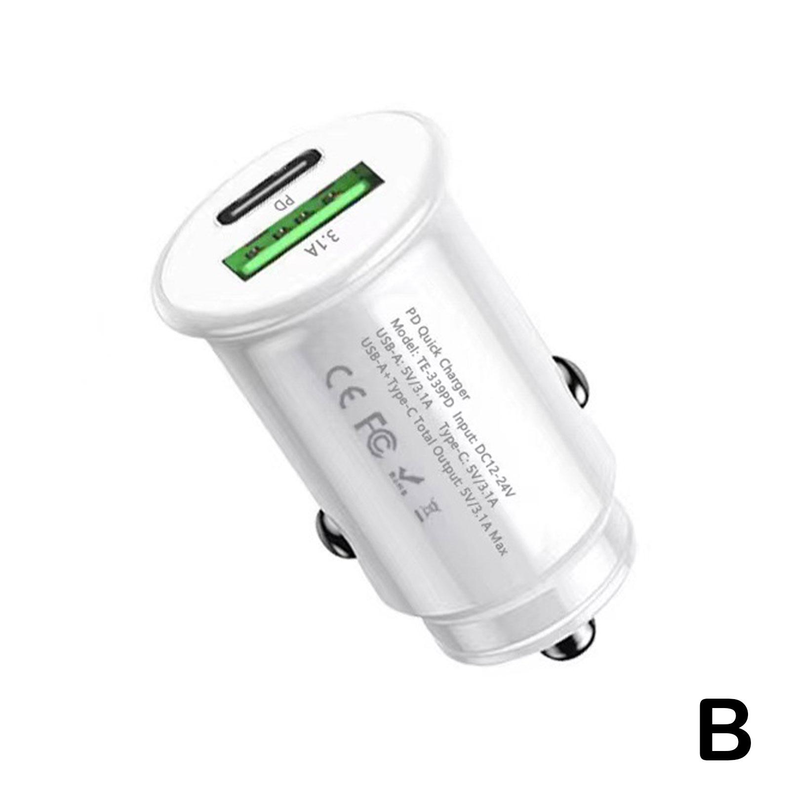 

QC3.0 быстрое автомобильное зарядное устройство USB Type C адаптер быстрая зарядка для 12 В 24 В автомобиля грузовика лодки автофургона мотоцикла быстрые зарядные устройства белый
