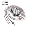 12V/24V to 30V 3.5A Converter with Power Cable Step Up Module 9V to 28V Input Step Up Power Adapter Cord Enduring