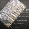 6-Grid Flat-Back Nail Art Rhinestone Set (1440pcs) - Mixed AB & Clear Glass Rhinestones Nail Decorations