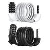 Bicycle Password Cable Lock 5-Digit Keyless Security Waterproof Universal PVC Coated Anti-Theft Bicycle Lock