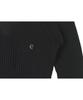 HARDCORE HAPPINESS V-Neck Open Tie Knit_Black
