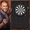 Dart Board Wall Protector Felt Wall Tiles Dart Board Protector Large Backer Board with Professional Design for Offices Outdoor