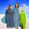 Wearable Quick-Dry Hooded Bathrobe Towel for Swimming, Surfing, Diving – Unisex Travel Changing Robe