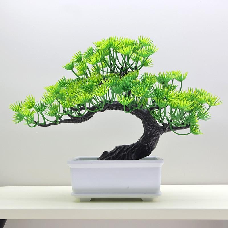 

Simulated Scotch Changpai Pine Thuja Sutchuenensis Artificial Green Plant Bonsai StyleK