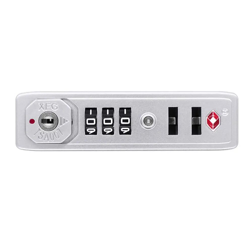 TSA007 Customs Lock Overseas Customs Clearance Trolley Luggage Suitcase Backpack Password Lock Padlock with Steel Cable