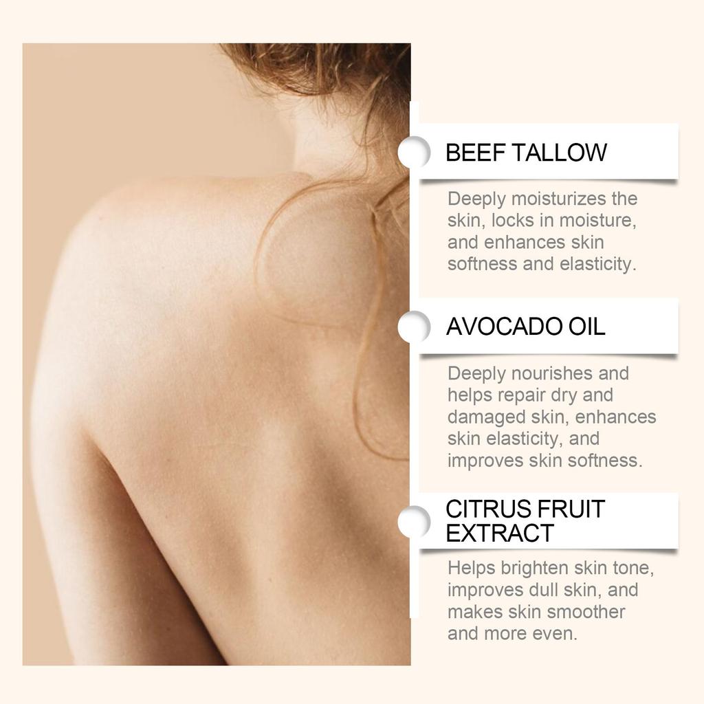 OUHOE Body Skin Smooth Moisturizing Cream, Face and Body Nourishing, Hydrating and Moisturizing, Elastic, Soft, and Firm Skin Care 120g