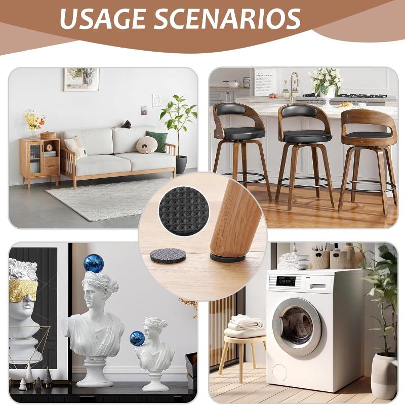 Almohadillas de Goma Antideslizantes para Muebles Gruesas Almohadillas Autoadhesivas para Patas de Muebles Antideslizantes Protectores de Suelo para Patas de Mesa Accesorios para Muebles
